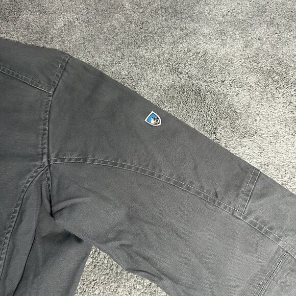 Kuhl Double Kross Jacket Mens M Medium Gray Lightweight Hiking Canvas Faded - Picture 6 of 16